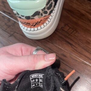 Hey Dude Wendy Rise Jungle Funk Leopard Black Women’s Shoe